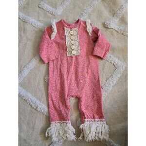 Peaches and cream baby romper size 0M-3M